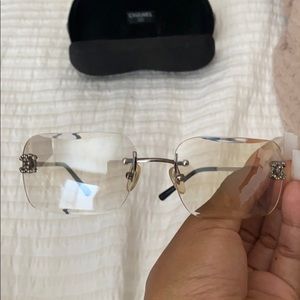 Vintage authentic chanel diamonte sunglasses